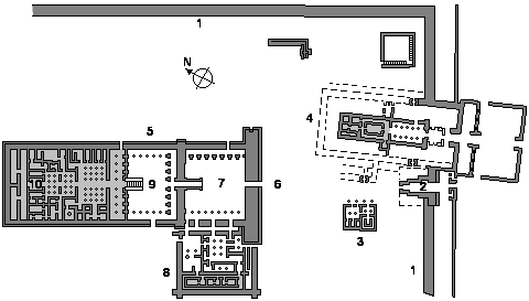 Castello di milioni di anni di Ramses III